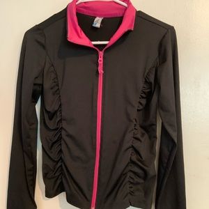 Black & pink activewear jacket